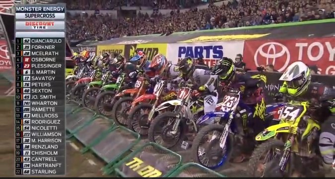 250 SX Main Event Monster Energy AMA Supercross Indianapolis 2018