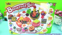 MỞ HỘP ĐỒ CHƠI ĐẤT NẶN ĐỒ ĂN SÁNG ĐẦY MÀU SẮC -BREAKFAST COELOR CLAY SET