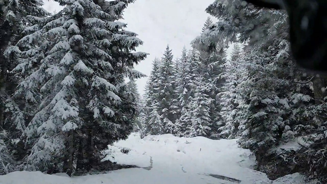 Karlı yol manzarası. Serpil Sarı - Dert Bana Kaldı Eşliğinde