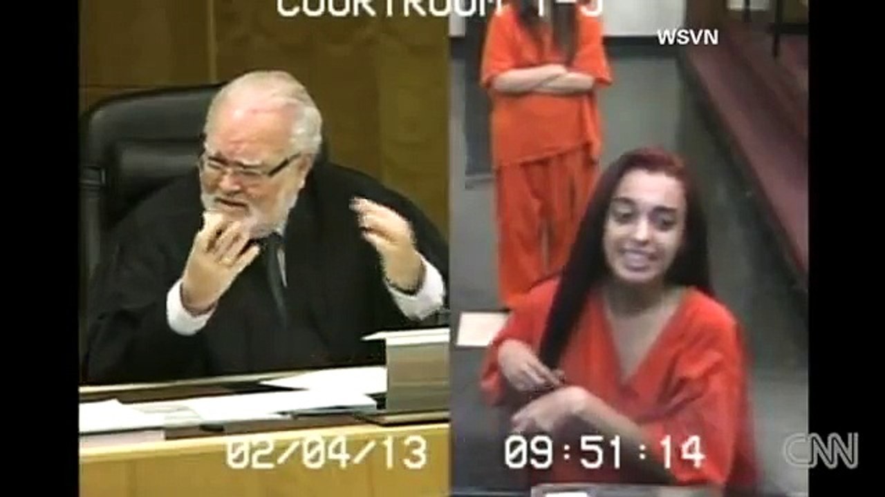 Judge flips out after getting flipped off