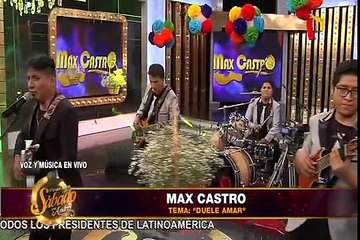 Max Castro deleitó al público de Porque Hoy es Sábado con Andrés