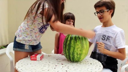 MELHOR EXPLOSÃO DE TODAS - DESAFIO DA MELANCIA COM RICK SANTINA