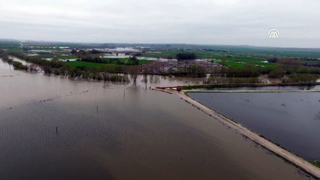 Tunca Nehri'nin debisinin yükselmesi - EDİRNE