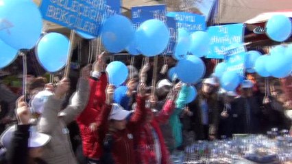 Su muhafızı öğrenciler su israfına dikkat çekti