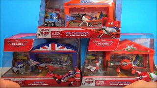 DISNEYS PLANES MOVIE PLAYSET PIT ROW GIFT PACKS SERIES 1 TOY REVIEW