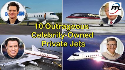 10 Celebrity owned private jets