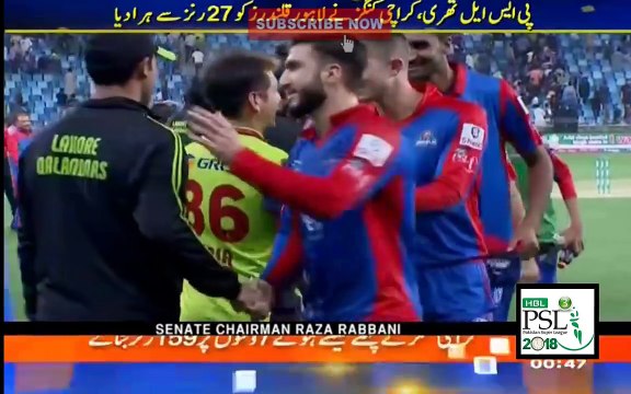 Karachi Kings VS Lahore Qalandars Match 8 Highlights 26 Feb 2018 Karachi Beat Qalandars by 27 run