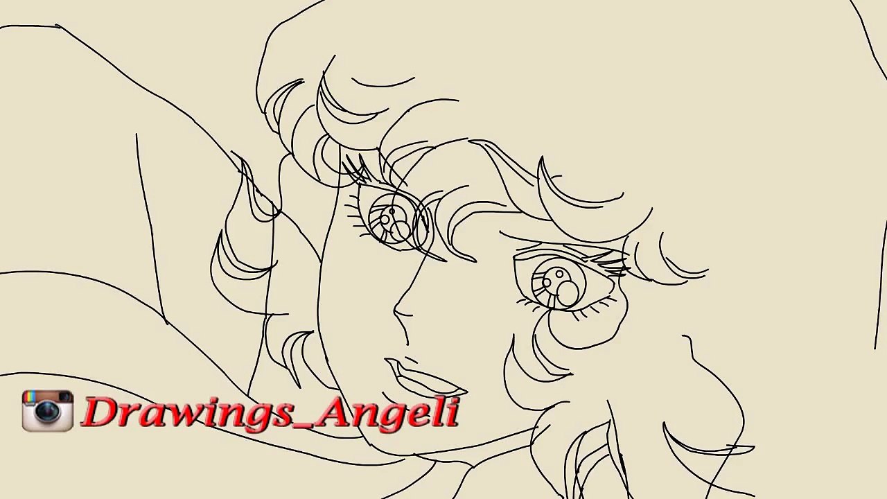 تجربه رسم ليدي اوسكار انيميشن  Lady Oscar