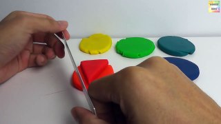 play doh rainbow cake slice - how to make with playdoh
