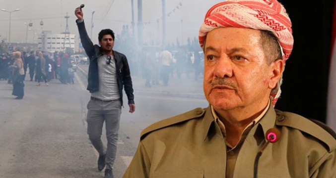 Kuzey Irak'ta Memurlar Maaşlarını Alamadıkları İçin Sokaklara Döküldü