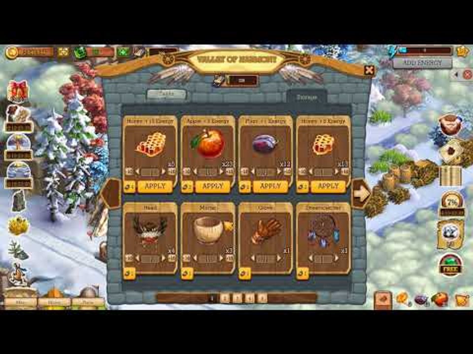 Klondike VALLEY OF HARMONY feed the Fox Build BRIDGE using Pink Tree logs Fly to Polarside AERY