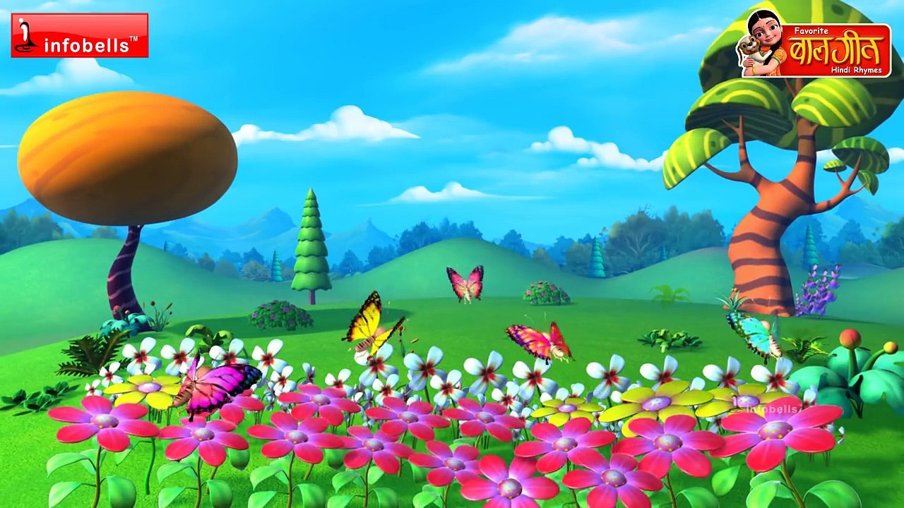 तितली रानी Hindi Rhymes for children ( hd hindi titli rani)