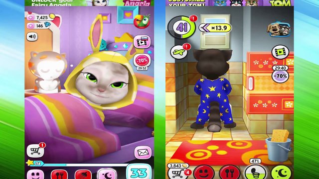 МОЙ ГОВОРЯЩИЙ ТОМ И ГОВОРЯЩАЯ АНДЖЕЛА Играем в соединения