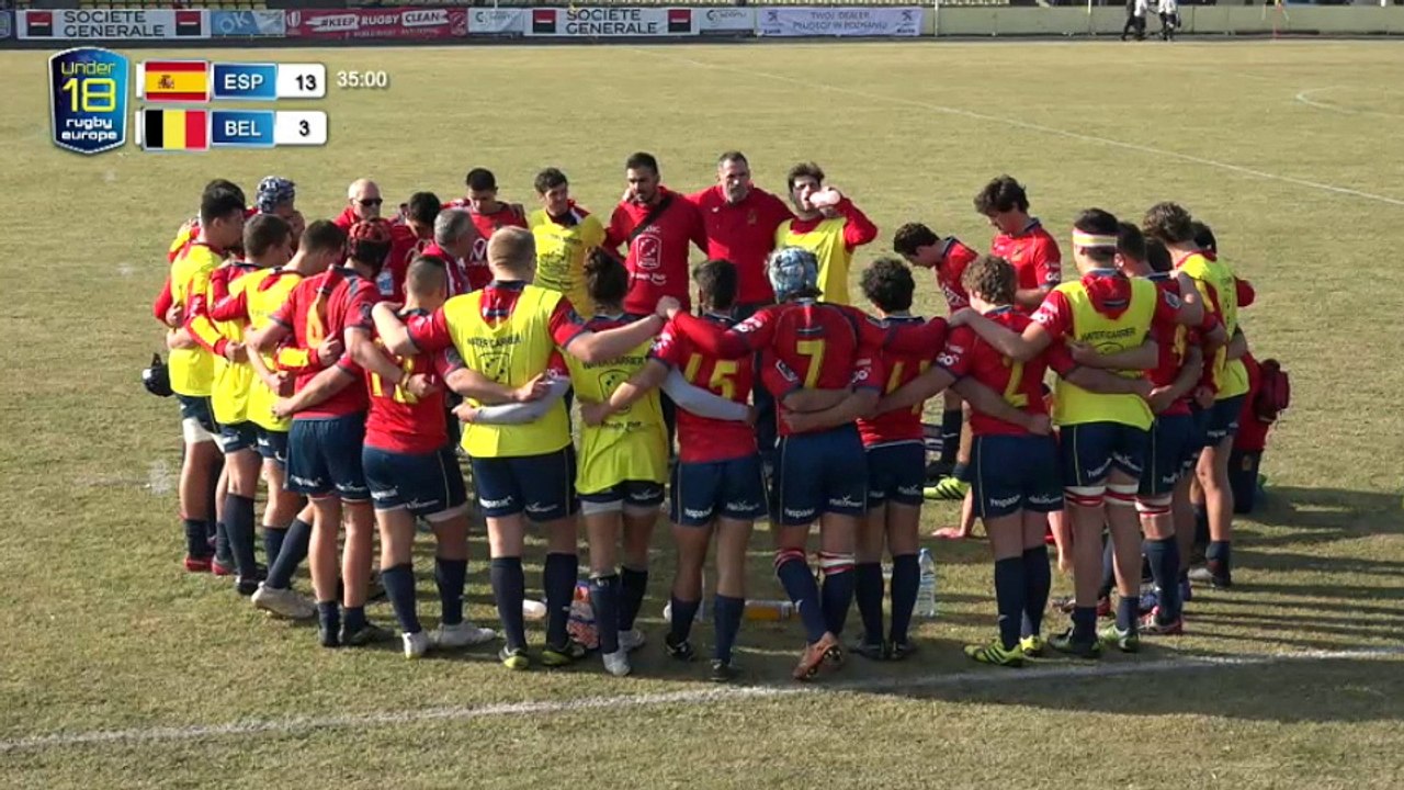 REPLAY SPAIN / BELGIUM - RUGBY EUROPE U18 EUROPEAN CHAMPIONSHIP 2018 FULL