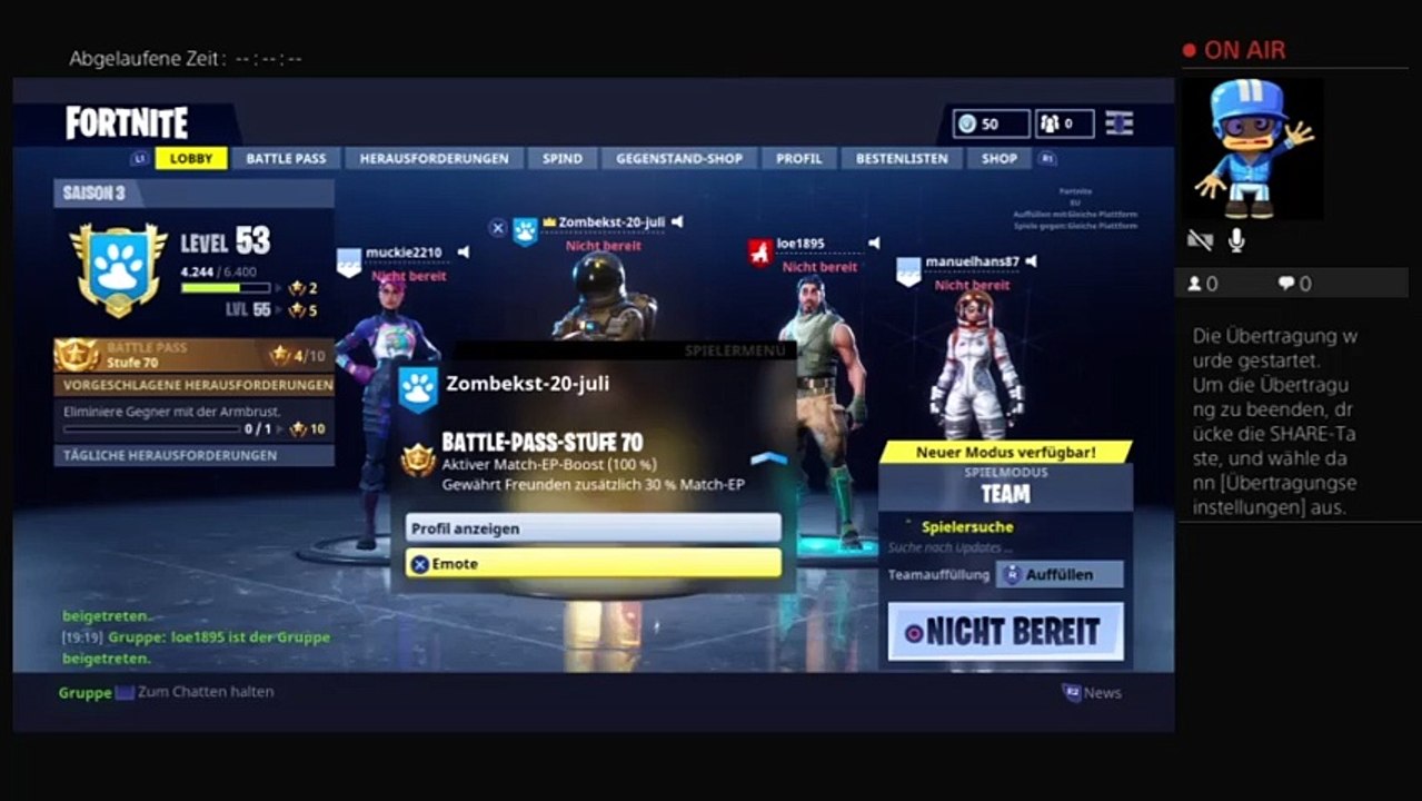 PS4-Live-Übertragung von Zombekst-20-juli