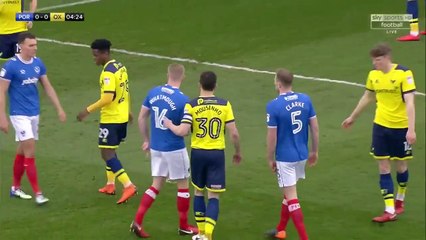 Kal Naismith  Goal Portsmouth 1-0 Oxford United 25/03/18