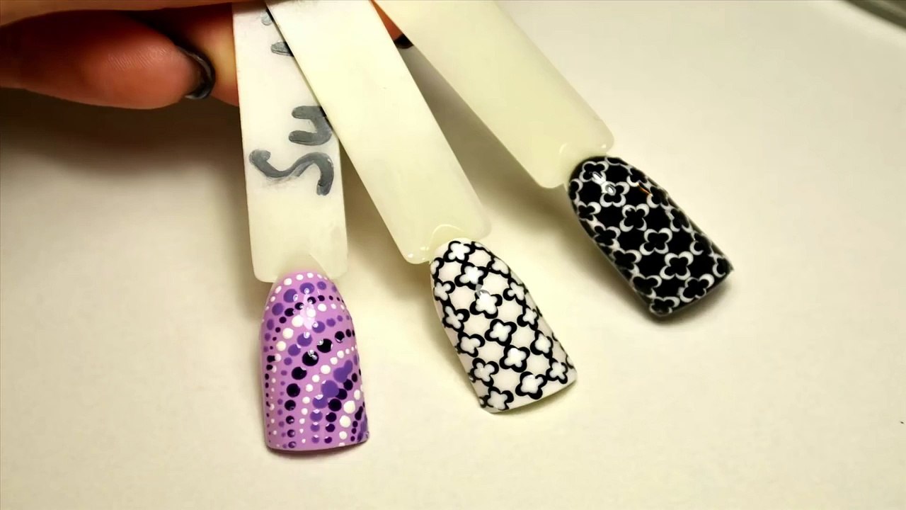 Дизайн ногтей точками, дотс рисунки гель лаком, 2016 простой и необычный вариант дизайна