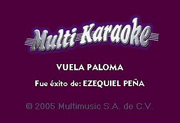 EZEQUIEL PEÑA CON MARIACHI - VUELA PALOMA (KARAOKE)