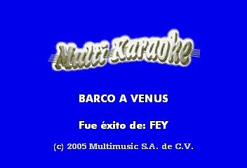Fey - Barco a Venus (Karaoke)