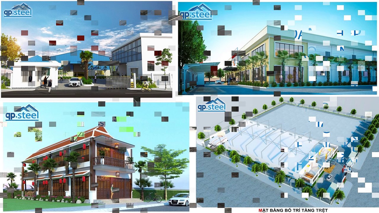 QPSteel.vn Công ty xây nhà tiền chế tại Sóc Trăng, lắp dựng kho xưởng khung kèo kết cấu thép