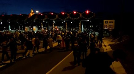 El tall de l'AP-7 a Girona