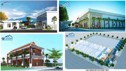 QPSteel.vn Thi công nhà tiền chế tại Ninh Thuận, thiết kế xây dựng khung kèo kết cấu thép