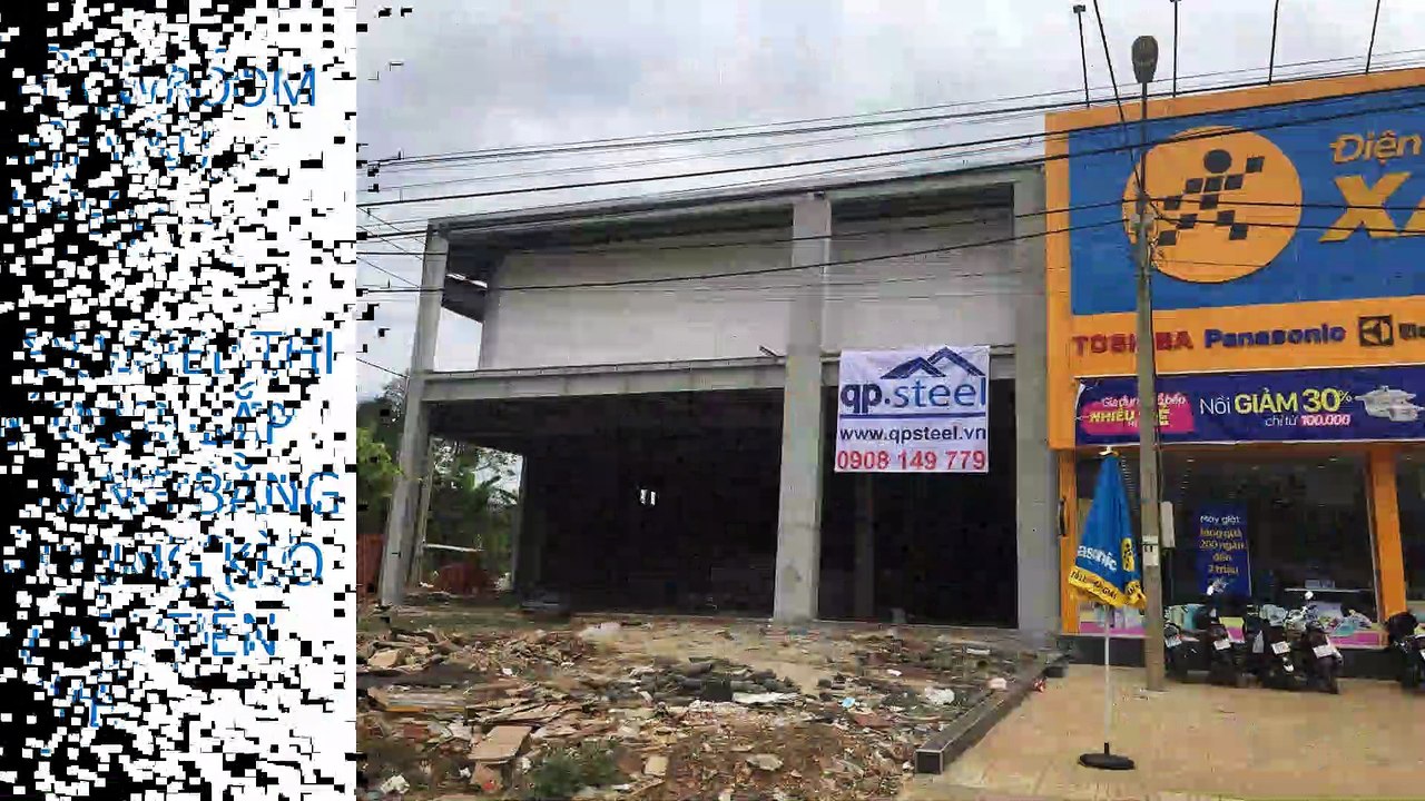 Xây dựng Nhà Kho Tiền Chế ® QPSteel thiết kế thi công lắp dựng khung kèo thép