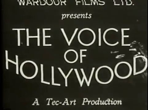 The Voice of Hollywood (1930) Buster Keaton, Lew Cody, Robert Woolsey