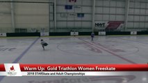 Gold Triathlon Women Free Program - 2018 STARSkate & Adult Championships - South Arena