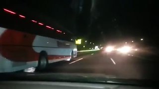 Fast & furious buses on motorway
