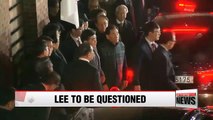 Prosecutors to question detained ex-president Lee Myung-bak on Monday