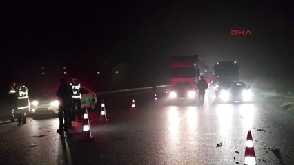 Düzce - Kaza Yapan Otomobile Tanker Çarptı: 1 Ölü, 3 Yaralı