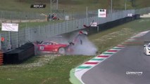 Nussbaumer Big Crash 2018 Ferrari Challenge Europe Copa Shell Mugello Race 1