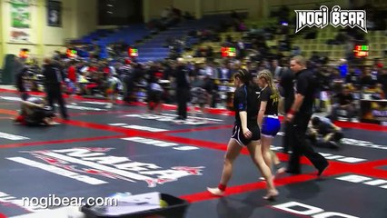 GIRLS GRAPPLING Katie Falgiano vs Natalie Schlesinger REMASTERED Classic • NAGA World Championship 04.25.15 • Female No Gi Grappling