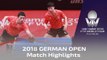 2018 German Open Highlights I Ma Long/Xu Xin vs Chuang Chih-Yuan/Chen Chien-An (1/2)