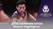 2018 German Open Highlights I Ma Long vs Wong Chun Ting (1/2)
