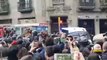 Cargas policiales en la manifestación en Barcelona tras la detención de Puigdemont