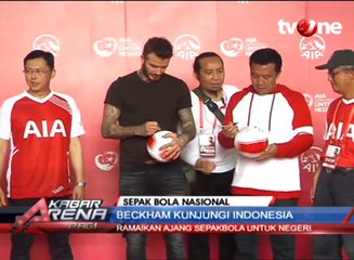 Kunjungi Indonesia, Beckham Disambut Hujan Deras