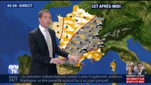 Météo: de la pluie sur la moitié du pays