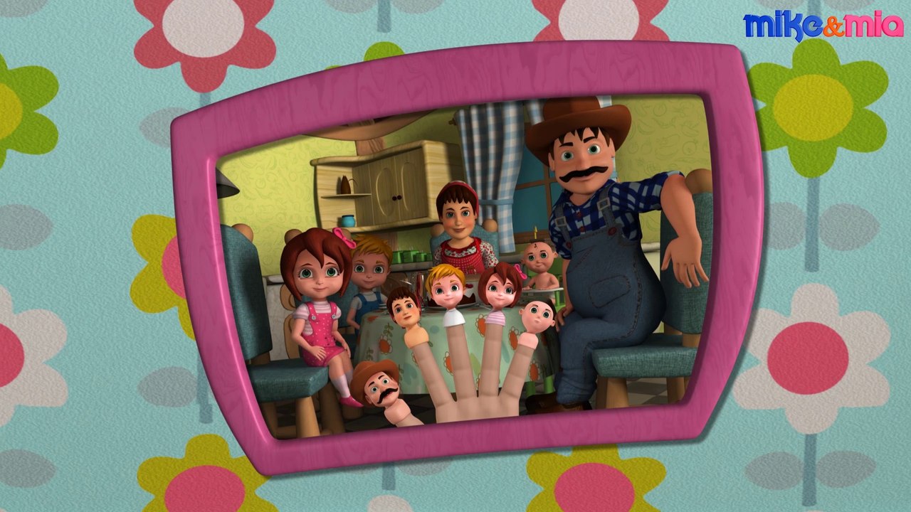 The Finger Family Song | English Nursery Rhymes for Children | Kids Learning Videos by Mike and Mia