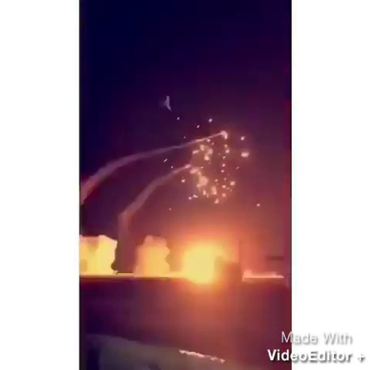 Missiles au-dessus de Riyad en Arabie Saoudite.. impressionnant !