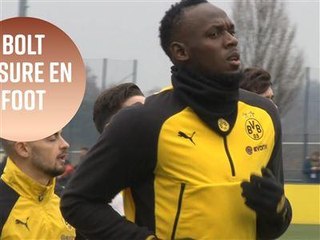 Usain Bolt marque un but pour son premier jour !
