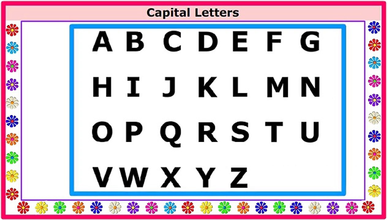 ABCD Capital Letters - Alphabet | English alphabet for kids - video ...