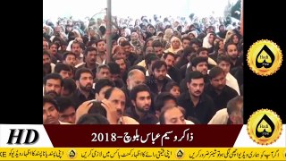 Zakir Waseem Abbas Baloch New HD Majlis 2018 -سفیرِامام حسین جناب مسلم بن عقیل ؑ