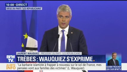 Terrorisme: "L'islamisme a déclaré la guerre à la France. Nous faisons face à un ennemi intérieur", estime Laurent Wauquiez