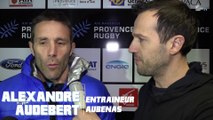 Provence Rugby / Aubenas : la réaction d'Alexandre Audebert