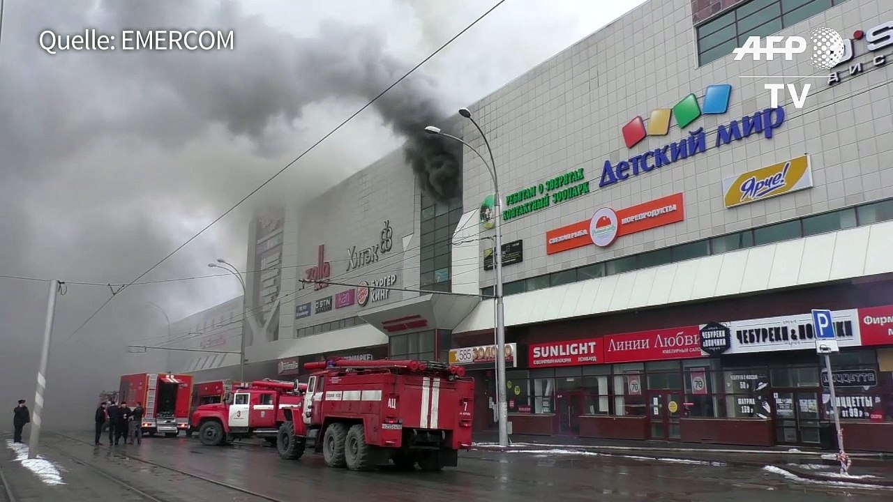 Mehr als 50 Tote bei Brand in russischem Einkaufszentrum