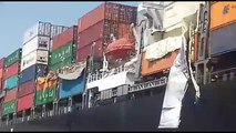 Deux porte-conteneurs se percutent dans un port (Karachi)