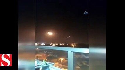 İşgalci İsrail, Hamas’a ait askeri mevzileri bombaladı