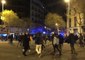 Police Drive Riot Vans Towards Crowd to Disperse Barcelona Protesters